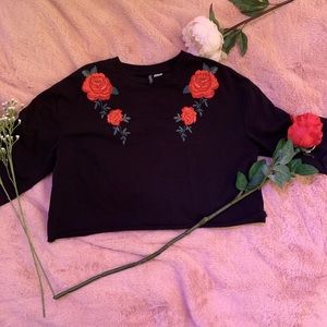 Rose cropped top